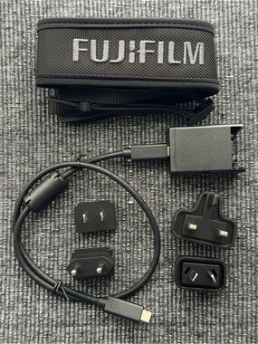 OEM FUJIFILM USB-C Power Adapter Kit w/ Travel Plugs & Strap